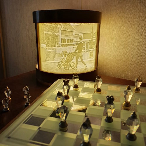 Лампа-ночник с литофанами