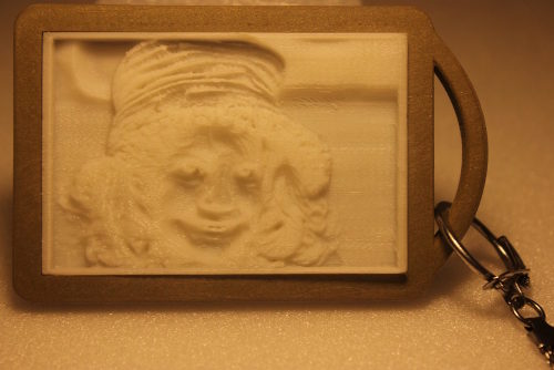 Литофан брелок Портрет девочки