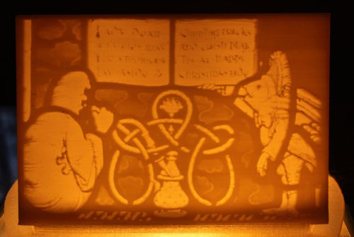 Заготовки для изготовления лампы с героями "Алисы в стране чудес"